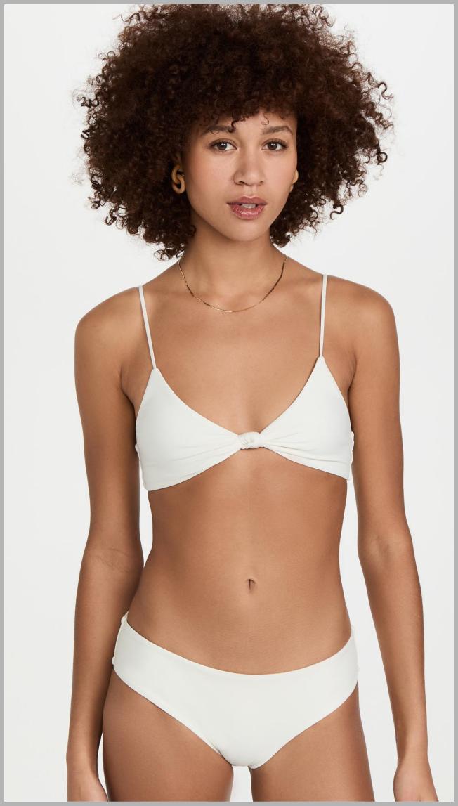 MIKOH Kaloko Bikini Top - Ecru - [M] Price Integrity Rank ( 0 )